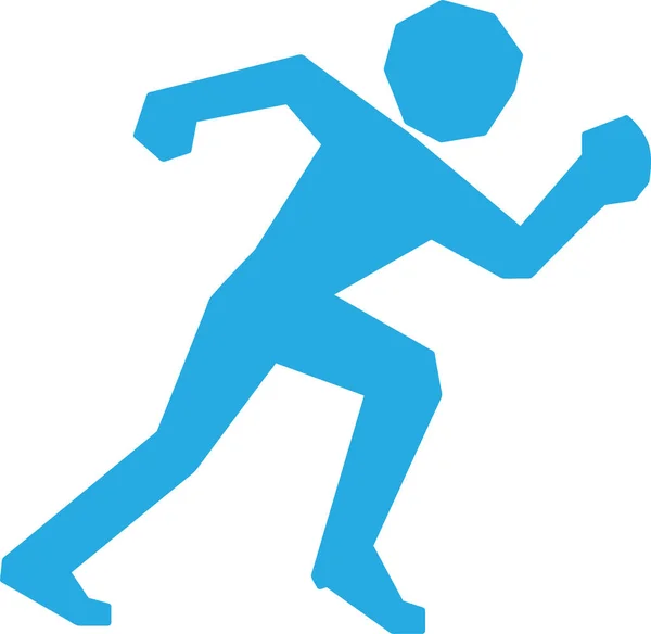 Correr Hombre Deporte Icono Signo Diseño — Vector de stock