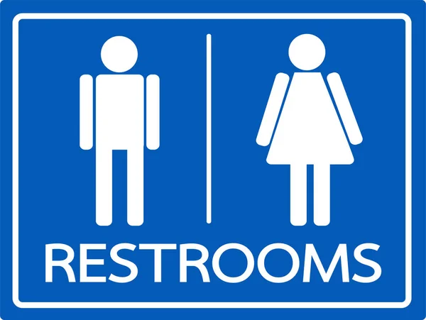 Restroom Symbol Male Female Icon — Stock Vector