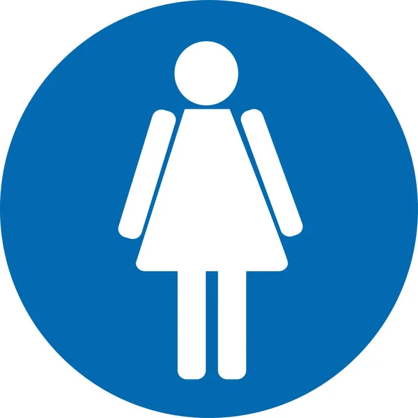 Toilettensymbol Männliche Und Weibliche Ikone — Stockvektor