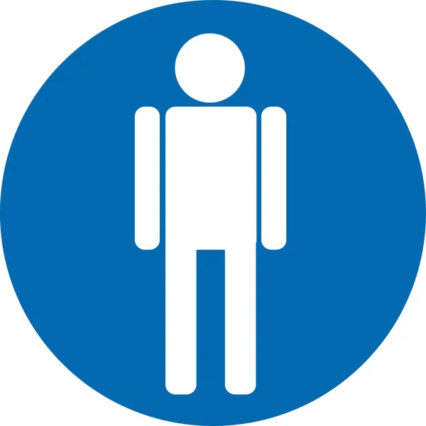 Toilettensymbol Männliche Und Weibliche Ikone — Stockvektor