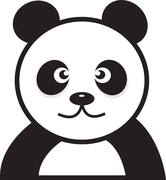 Panda Dibujos Animados Diseño Signos Carácter — Vector de stock