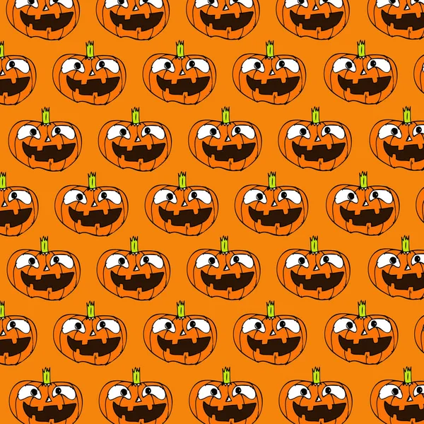 Halloween Pompoen Achtergrond Wallpaper Heersen — Stockvector