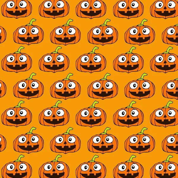 Calabaza Halloween Fondo Fondo Pantalla Digna — Vector de stock