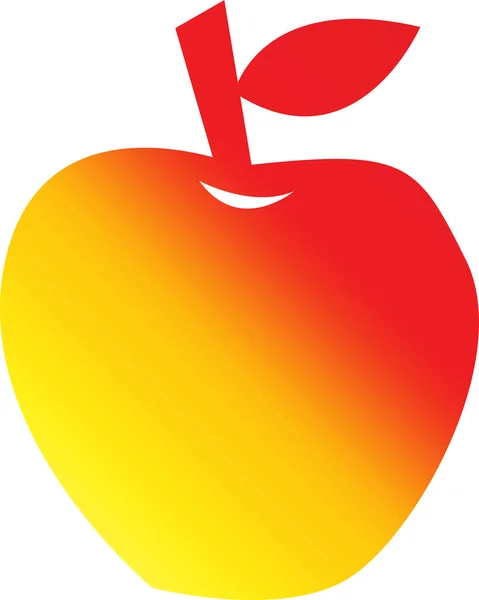 Diseño Signo Friut Icono Apple — Vector de stock