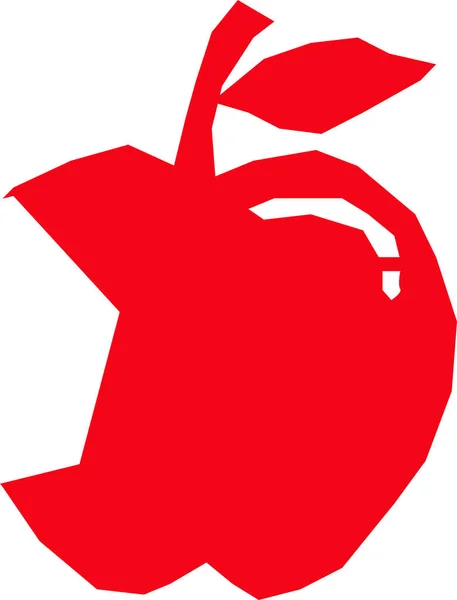 Diseño Signo Friut Icono Apple — Vector de stock