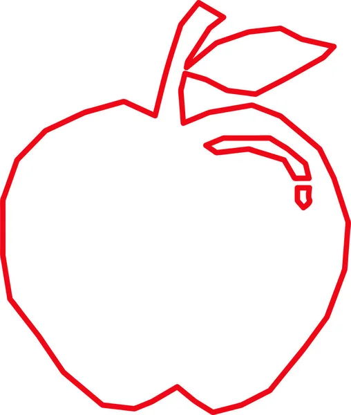 Apple Icône Friut Signe Design — Image vectorielle