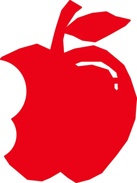 Diseño Signo Friut Icono Apple — Vector de stock