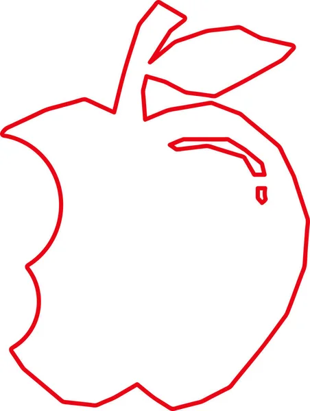 Apple Icône Friut Signe Design — Image vectorielle
