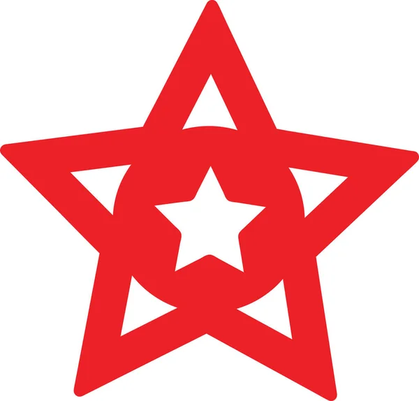 Estrella Icono Favorito Signo Diseño — Vector de stock