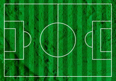 Futbol veya futbol dokulu çim alanının duvar dokusu ba