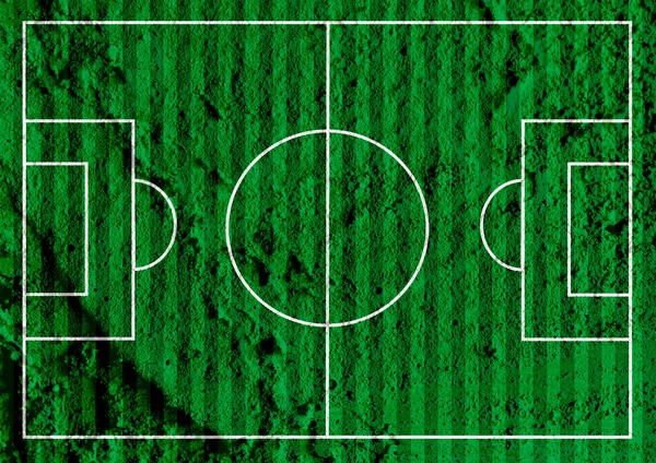 Campo de fútbol o campo de césped con textura de fútbol en ba textura de la pared — Foto de Stock