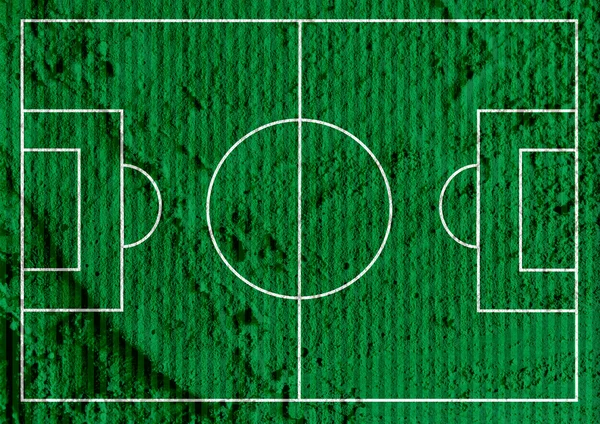 Campo di calcio o campo di calcio strutturato erba sulla struttura della parete ba — Foto Stock