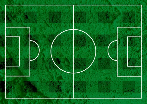 Boisko do piłki nożnej lub teksturowanej trawa boisko na ścianie tekstura ba — Zdjęcie stockowe