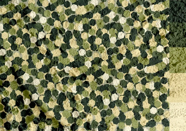 Conception de motif de camouflage sur fond de texture murale — Photo