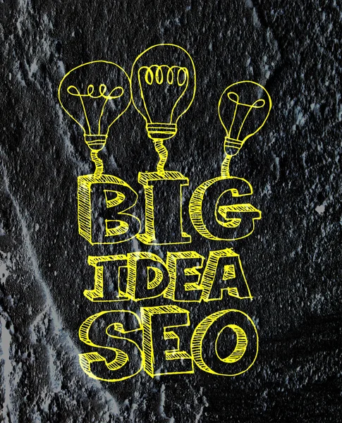 Seo Idea Optimisation des moteurs de recherche SEO sur la texture des murs de ciment — Photo