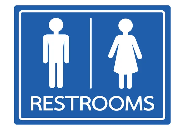 Toaletten symbolikon manliga och kvinnliga — Stock vektor