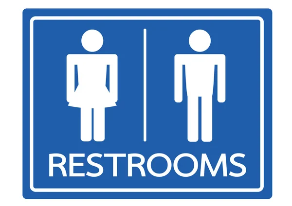 Restroom Symbol Male and Female  Icon — Stock Vector