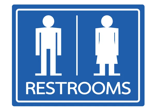 Restroom Symbol Male and Female  Icon — Stock Vector