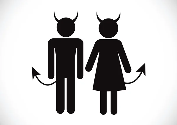 Pictogram Devil Icon Symbol Sign Stock Vector