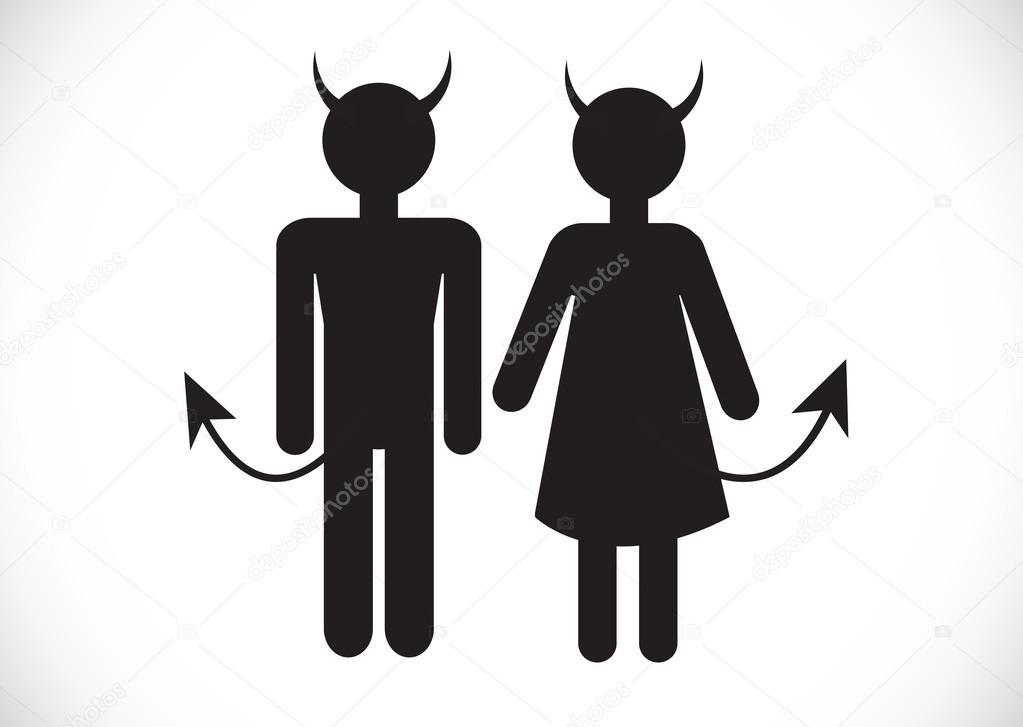 Pictogram Devil Icon Symbol Sign