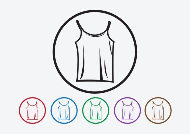 gömlek ve t-shirt simge simgeler giyim giyim