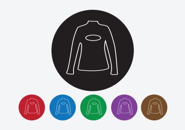 gömlek ve t-shirt simge simgeler giyim giyim