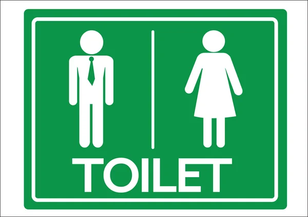 Symbole de toilette Icône masculine et féminine — Image vectorielle