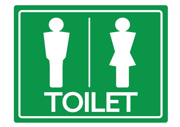 Ikony symbol toaleta płci męskiej i żeńskiej — Wektor stockowy
