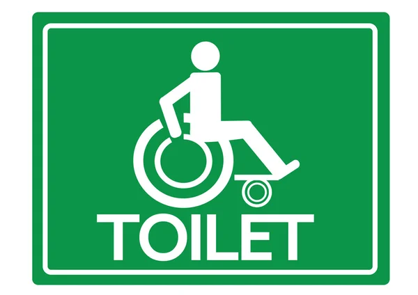 WC Baños para discapacitados silla de ruedas Icono de diseño — Vector de stock