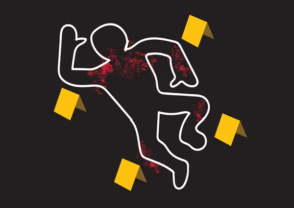 suç mahalli tehlike kasetleri illüstrasyon