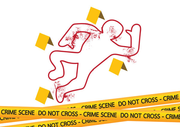 Иллюстрация опасностей на месте преступления
