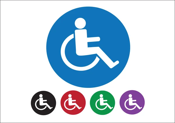 Wheelchair Handicap Icon design — Stock Vector