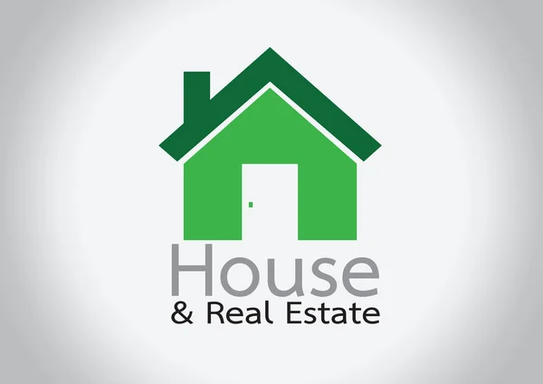 House icon and  Real Estate Building abstract design — Stock Vector