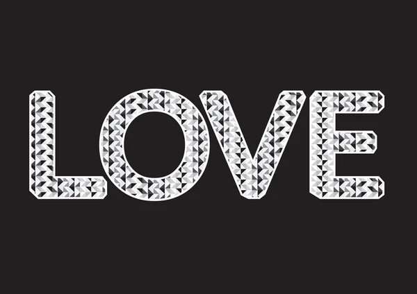 Liebe schriftart für valentines day card — Stockvektor