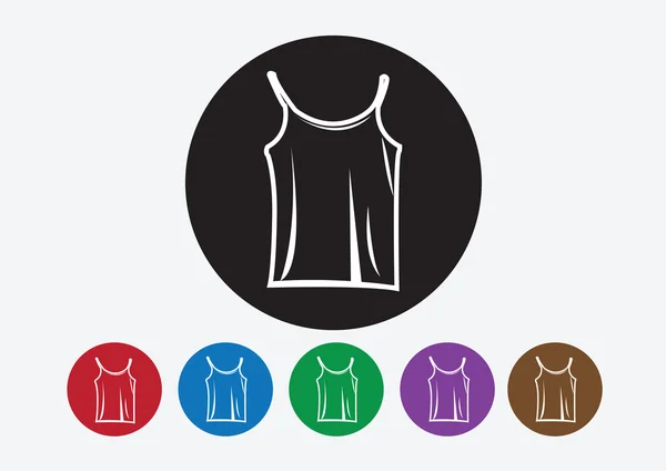 Camisa de vestuário e t-shirt Ícone Ícones de vestuário —  Vetores de Stock