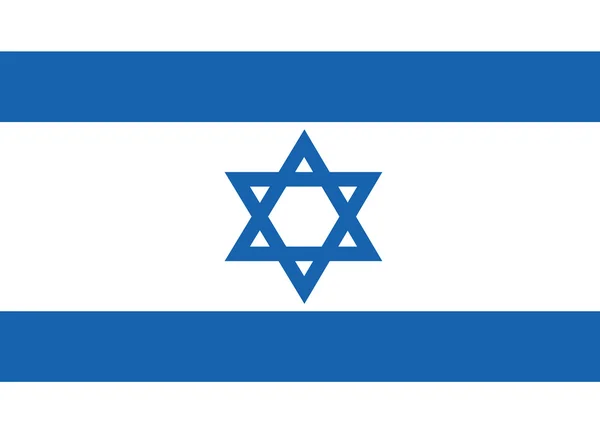 Israels flagga teman idé design — Stock vektor