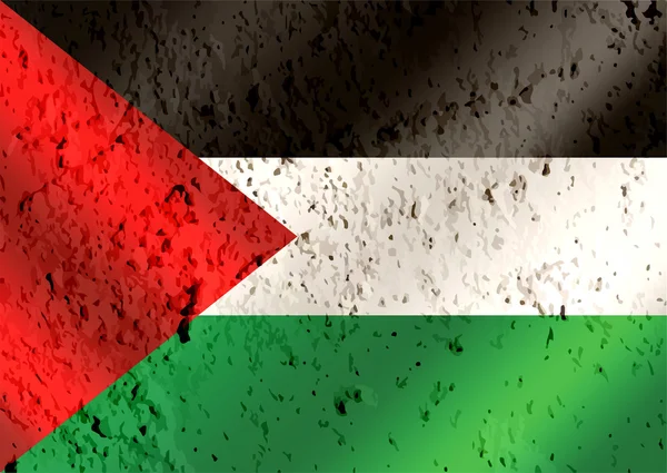Flagga Palestina Gazaremsan flagga teman idé design på vägg tex — Stockfoto