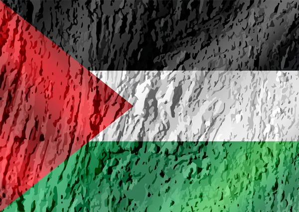 Vlag van Palestina Gazastrook vlag thema's idee design op muur tex — Stockfoto