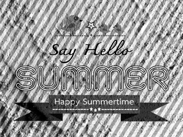 여름 컨셉 디자인 카드 — 스톡 사진
