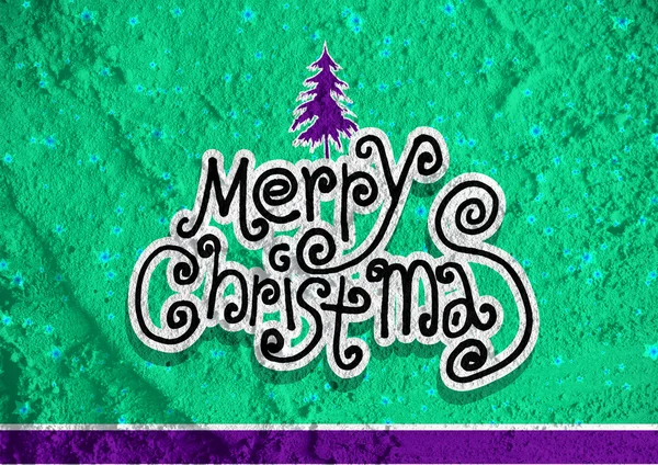 Christmas Cards on Cement wall Background texture — Stock Photo, Image