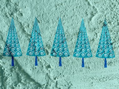 Noel ağacı çimento duvar arka plan dokusu