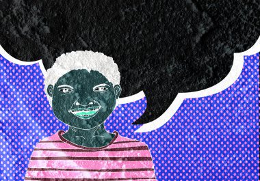 İnsanların düşünme insanlar konuşmak ve konuşma balonu çimento duvar 