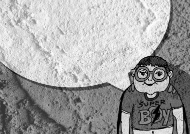 İnsanların düşünme insanlar konuşmak ve konuşma balonu çimento duvar 