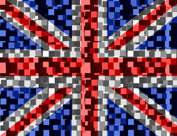 National flag of UK , the United Kingdom of Great Britain and No — Stock Photo, Image