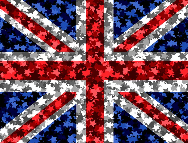 Bandera nacional del Reino Unido, el Reino Unido de Gran Bretaña y No —  Fotos de Stock