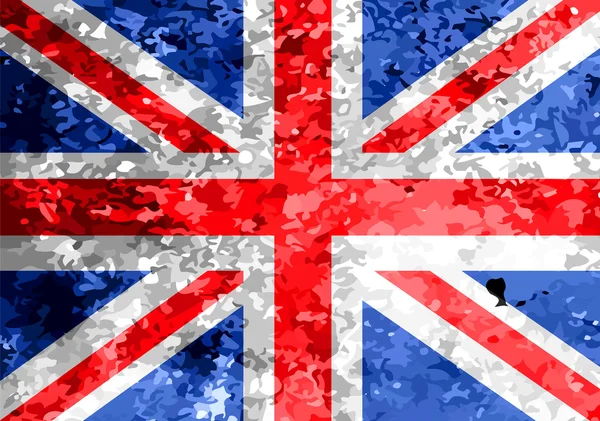 National flag of UK , the United Kingdom of Great Britain and No — Stock Photo, Image