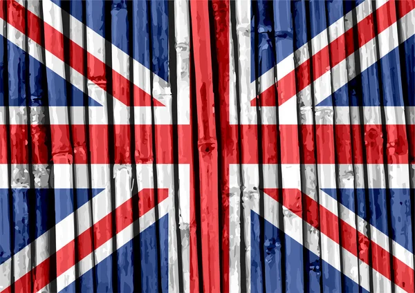 National flag of UK , the United Kingdom of Great Britain and No — Stock Photo, Image