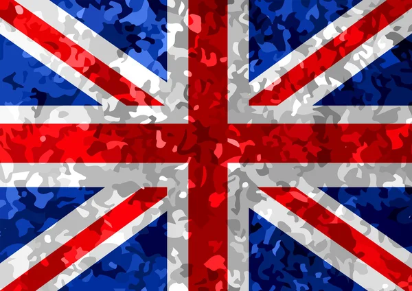 National flag of UK , the United Kingdom of Great Britain and No — Stock Photo, Image