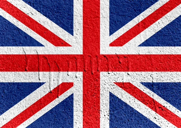 National flag of UK , the United Kingdom of Great Britain and No — Stock Photo, Image