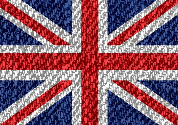 National flag of UK , the United Kingdom of Great Britain and No — Stock Photo, Image